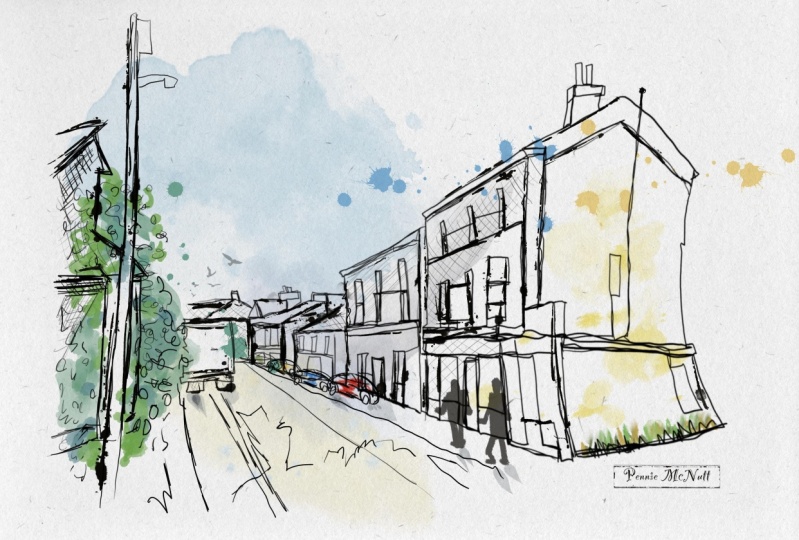 Calm street scene