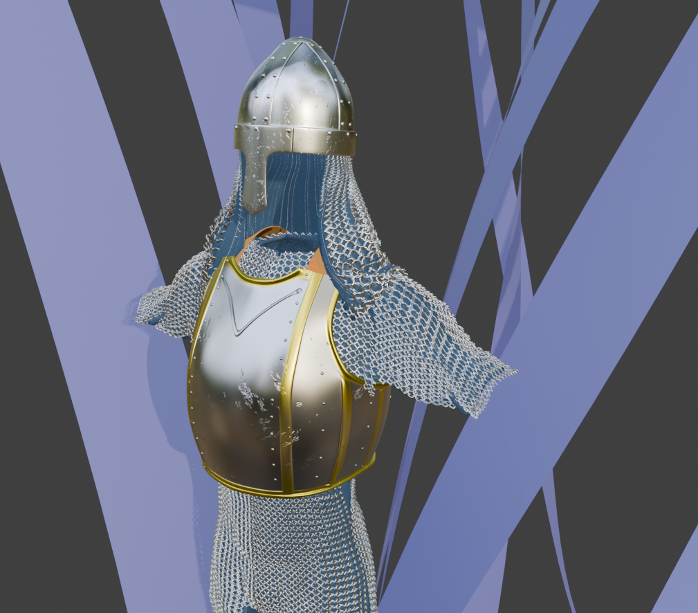 Medieval style armor - student project