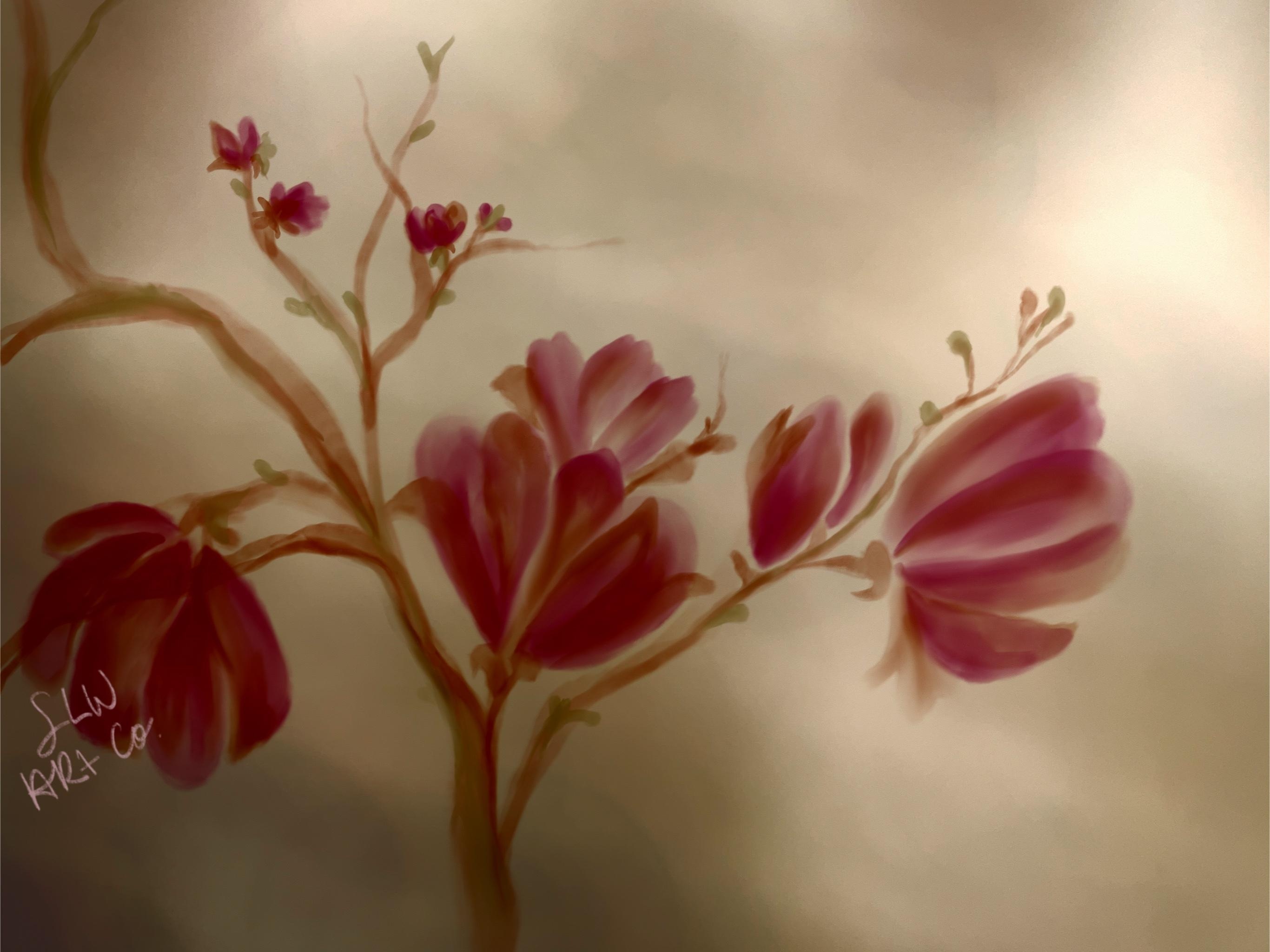 Flowers in the storm WC - student project