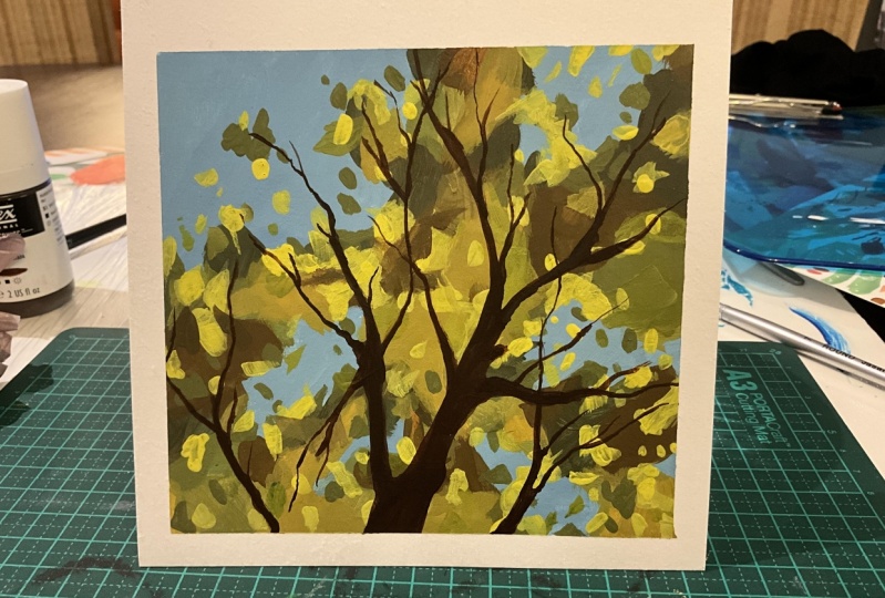 Abstract Tree Painting