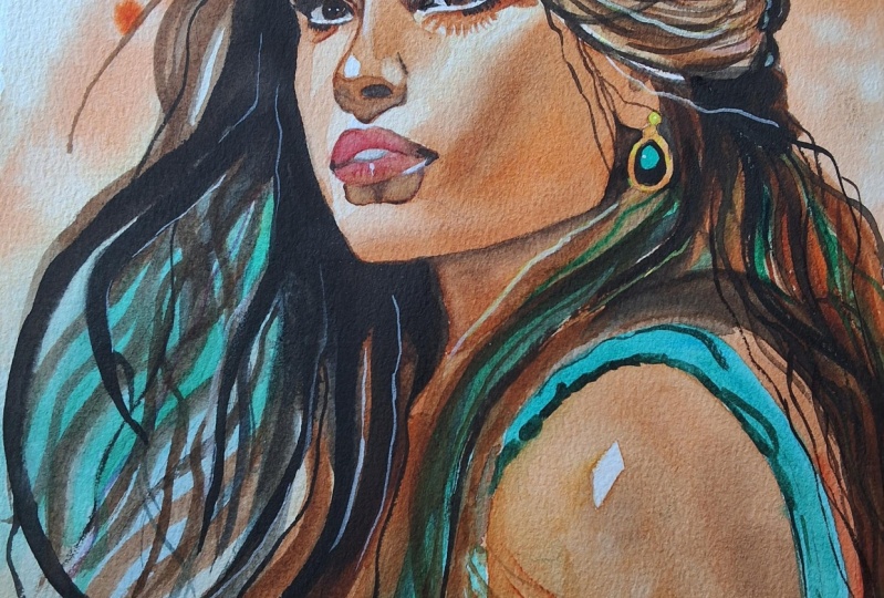 Watercolor  portrait