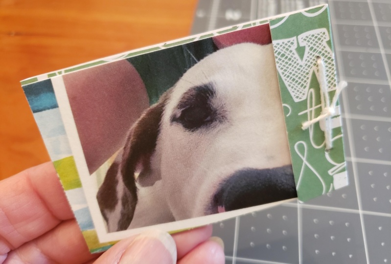 Recycled mini-notebook