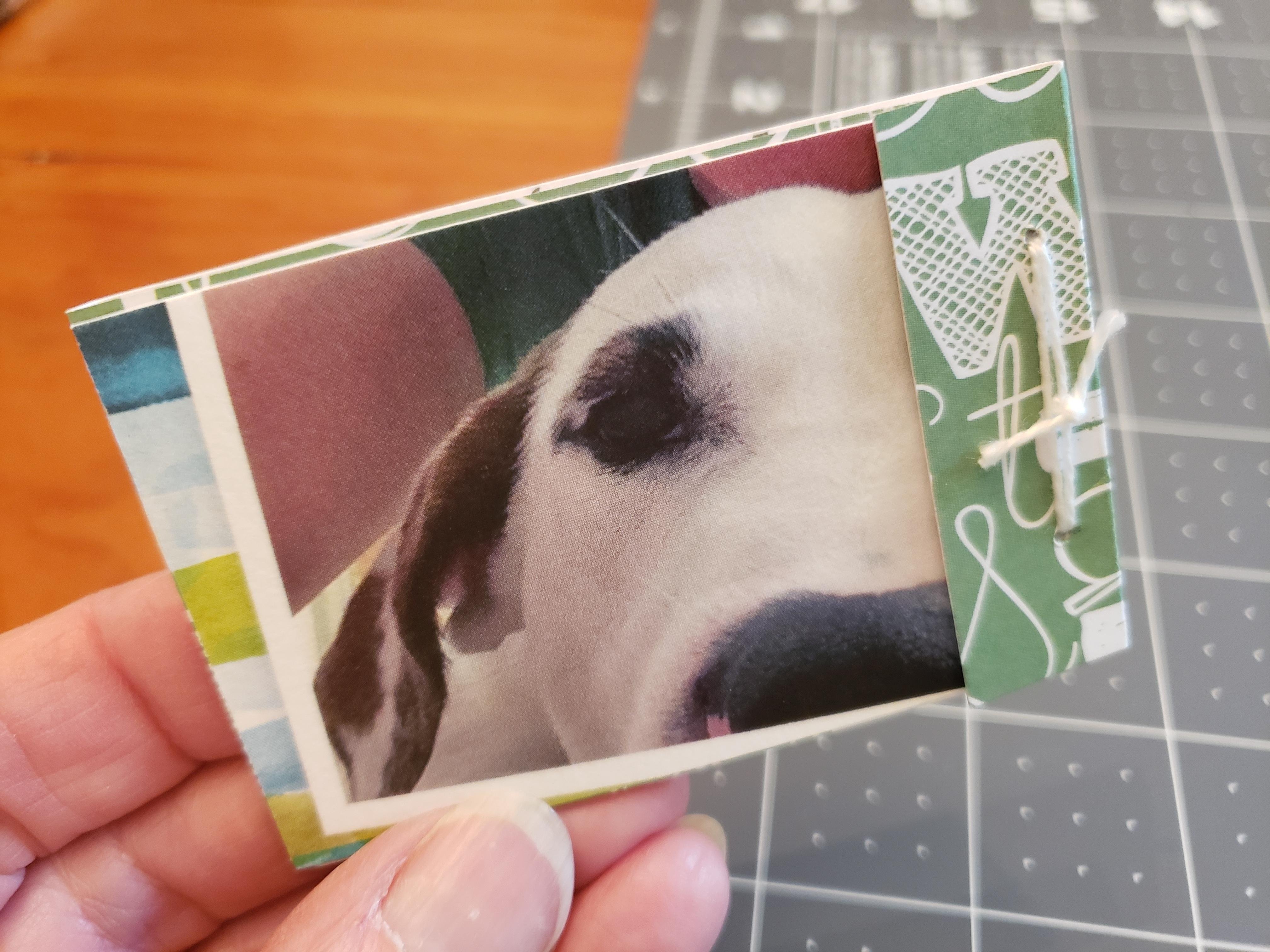 Recycled mini-notebook - student project