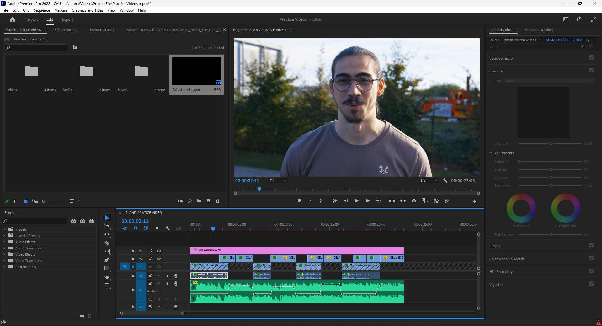 ISLAND PRATICE VIDEO