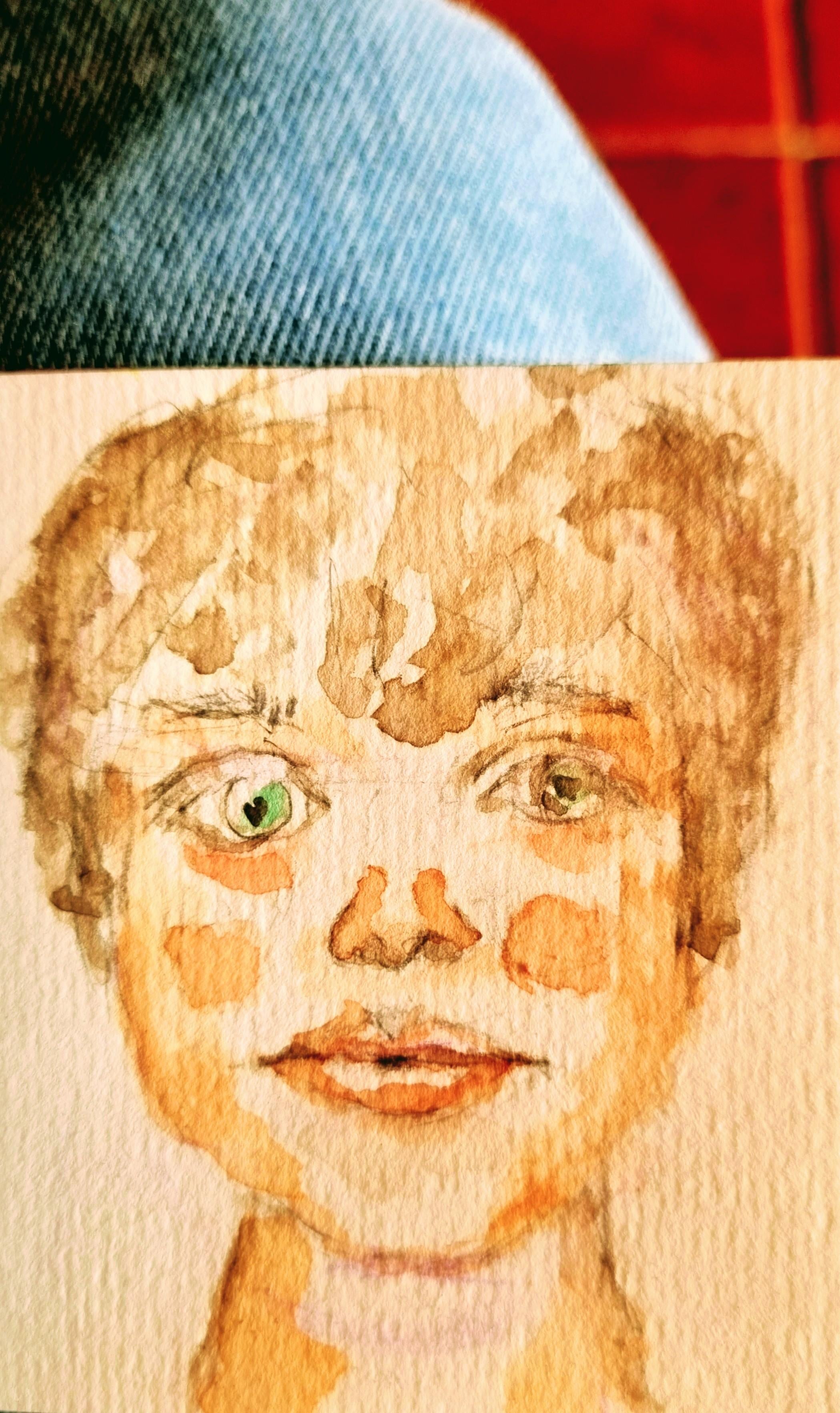5 step portrait - student project