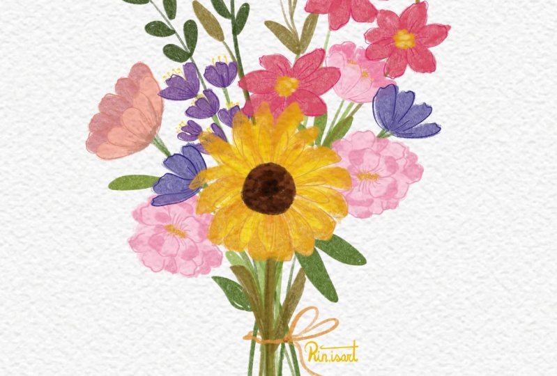 Digital Loose Watercolour Florals