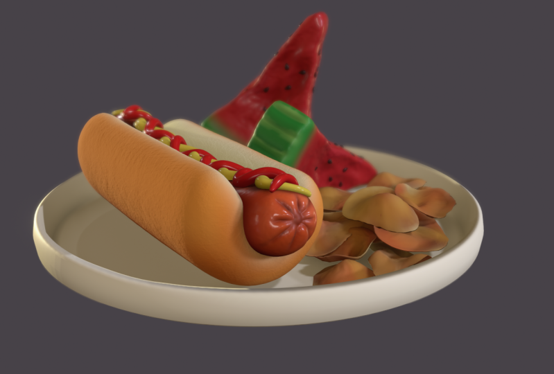 Hotdog and Sides