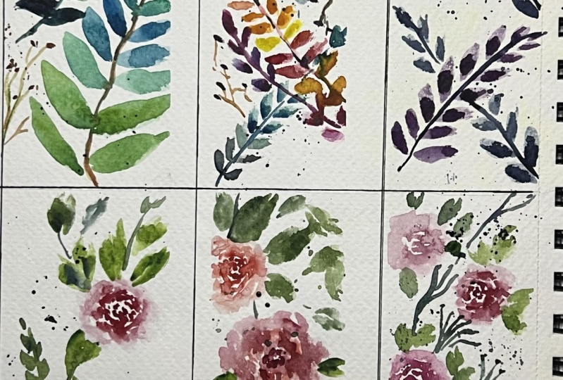 Floral bookmarks