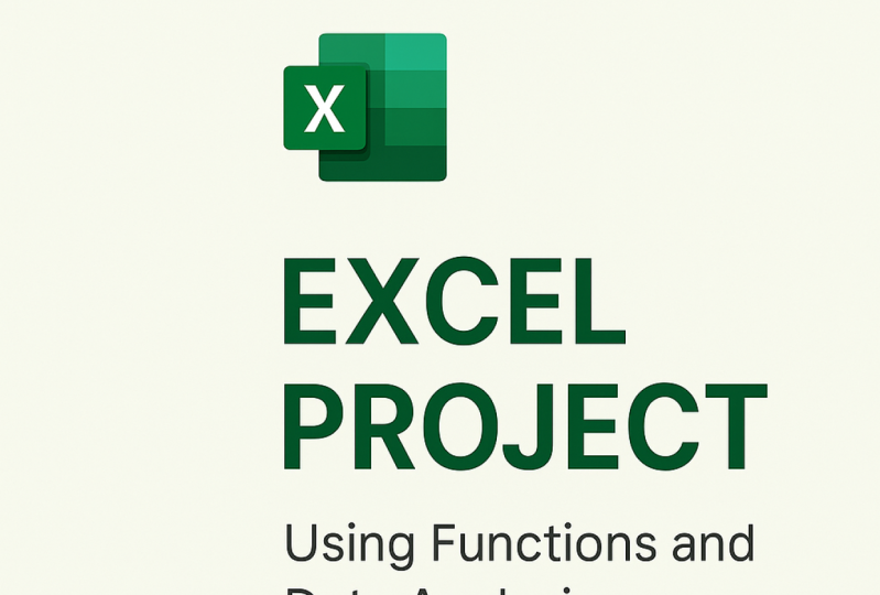 EXCEL PROJECT USING FUNCTIONS