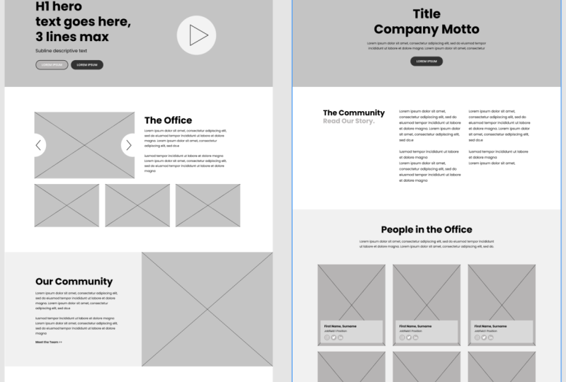 UX Wireframe