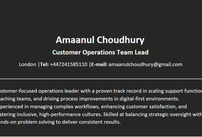 My CV Template