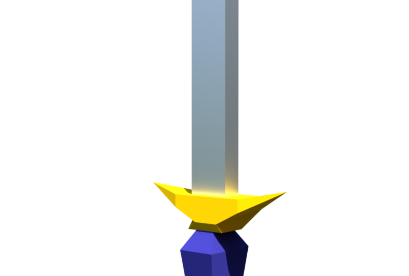 I made a sword using that technique