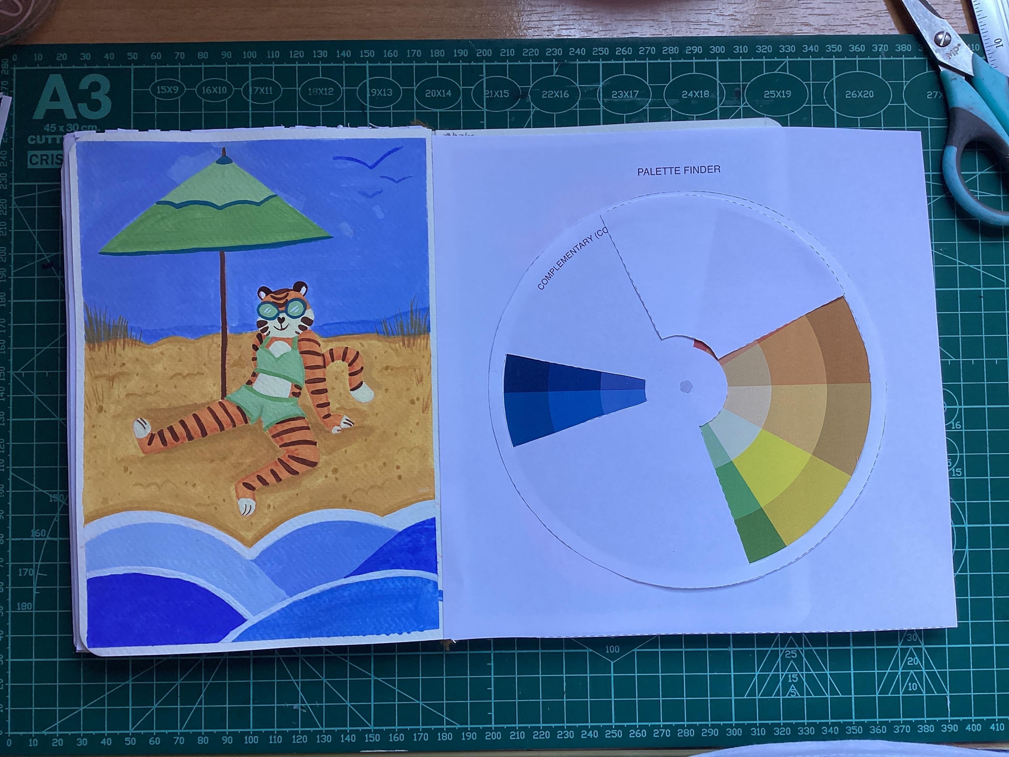 Complementary palette - student project
