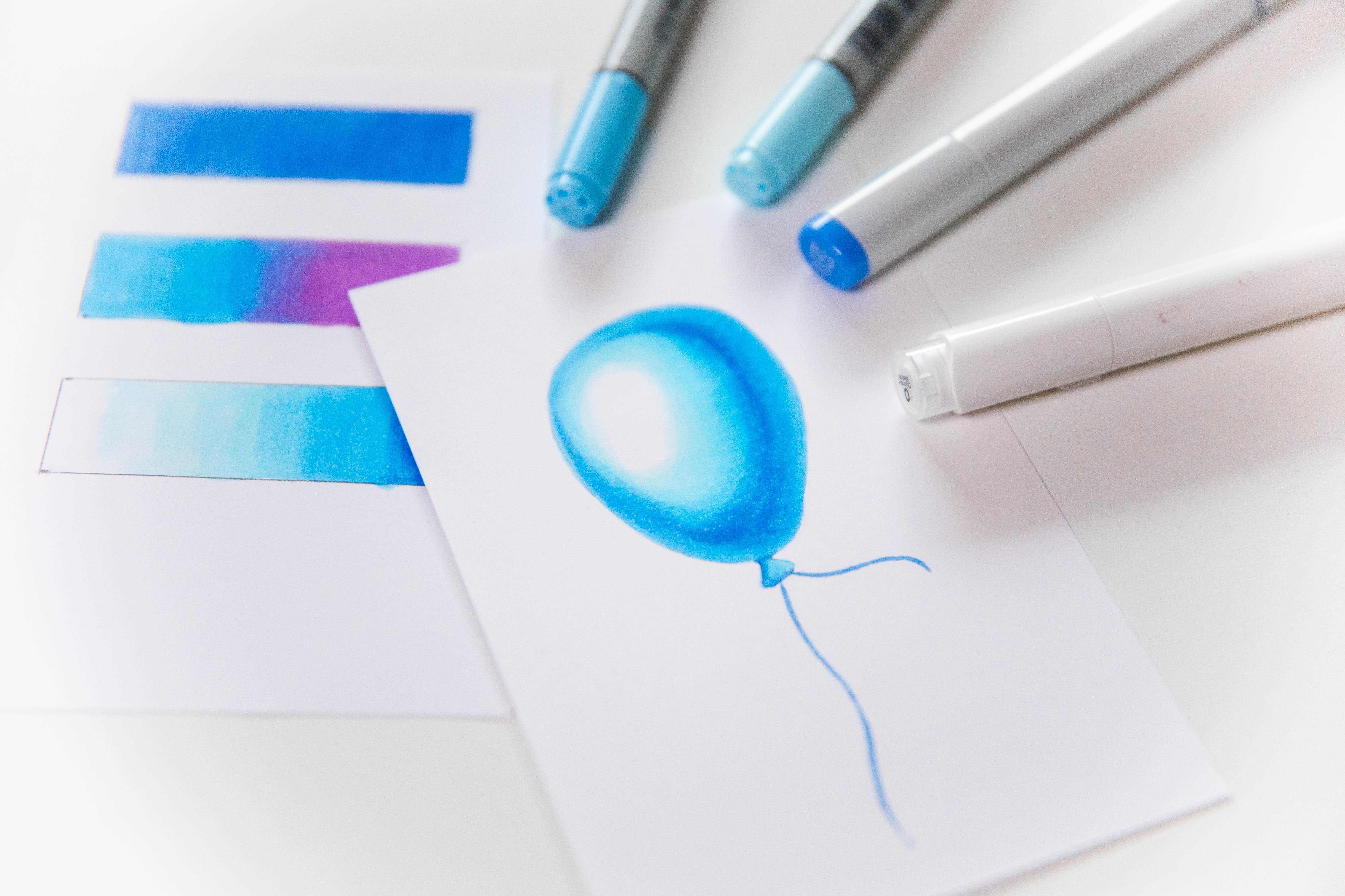 My Blue Balloon 🎈🔹 - student project