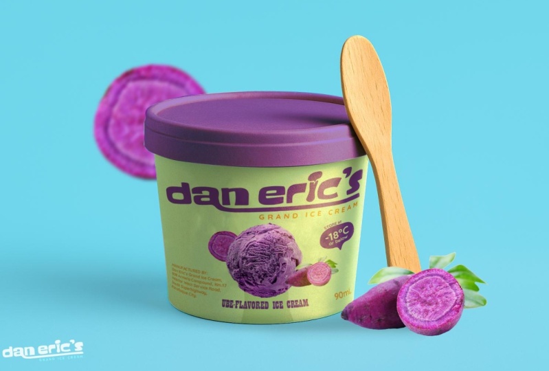 Dan Eric's Grand Ice Cream Packaging Redesign Mock-up