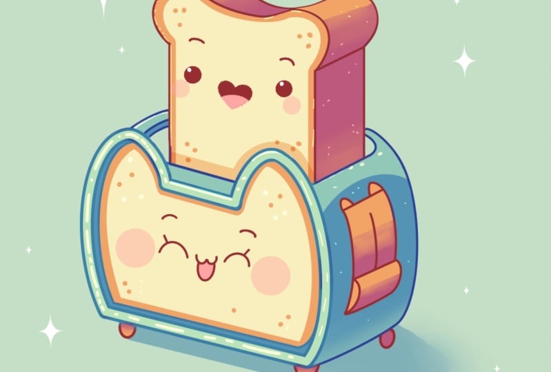 Kawaii Toaster