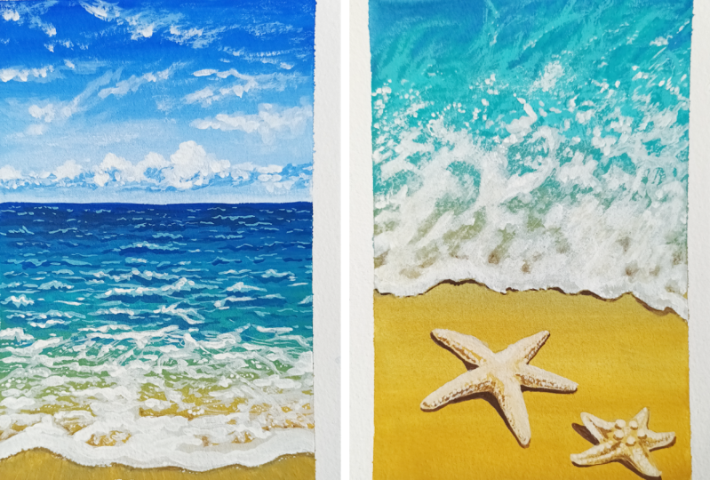 Painting ocean