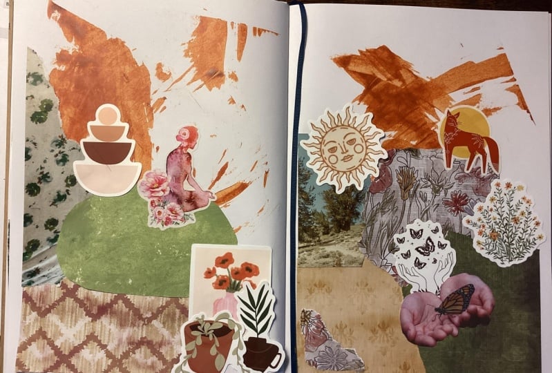 10 Minute color collage