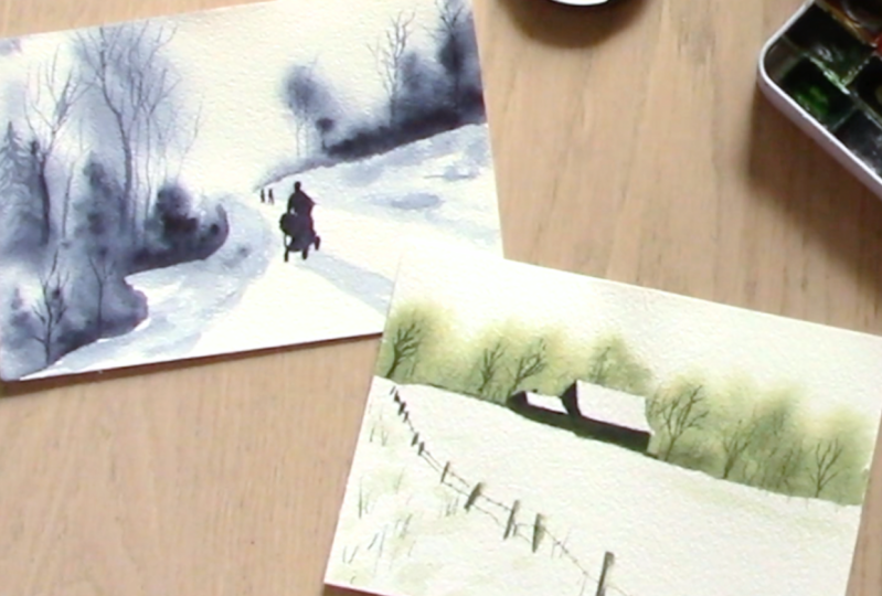 Wintery snowy scenes