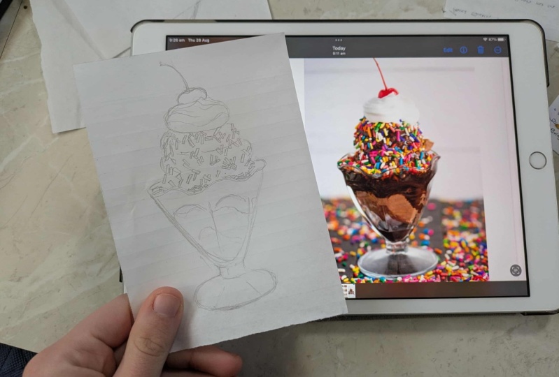 Ice cream sketch