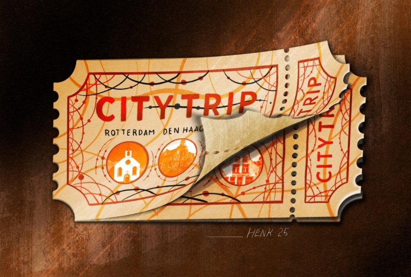 City Trip - Design a ticket with The Artmother
