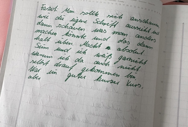 My handwriting