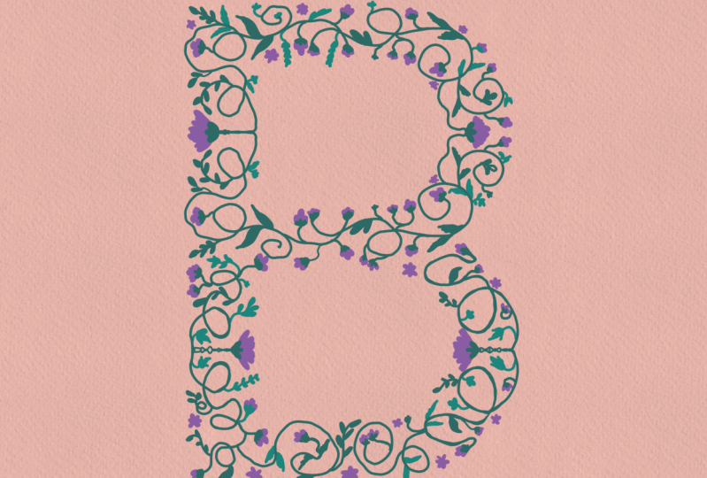 The letter B