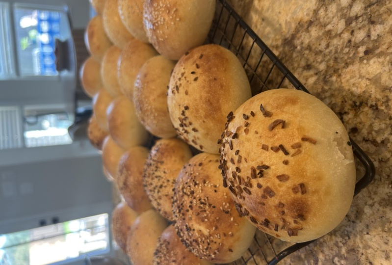 Sourdough hamburger rolls