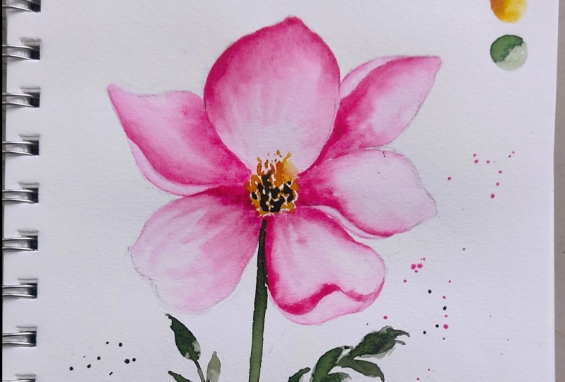 Watercolor Petals Made Simple: Paint Stunning Flowers in 3 Easy Steps