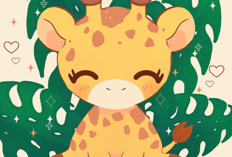Happy Baby Giraffe