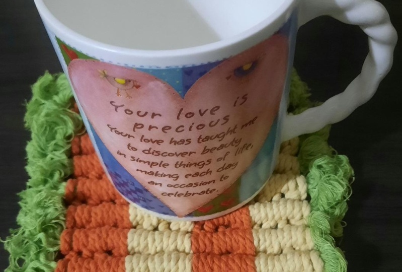 Macrame coaster