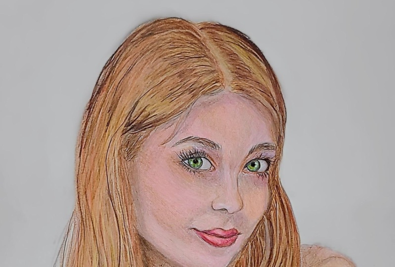 Portrait of a lady in polychromas