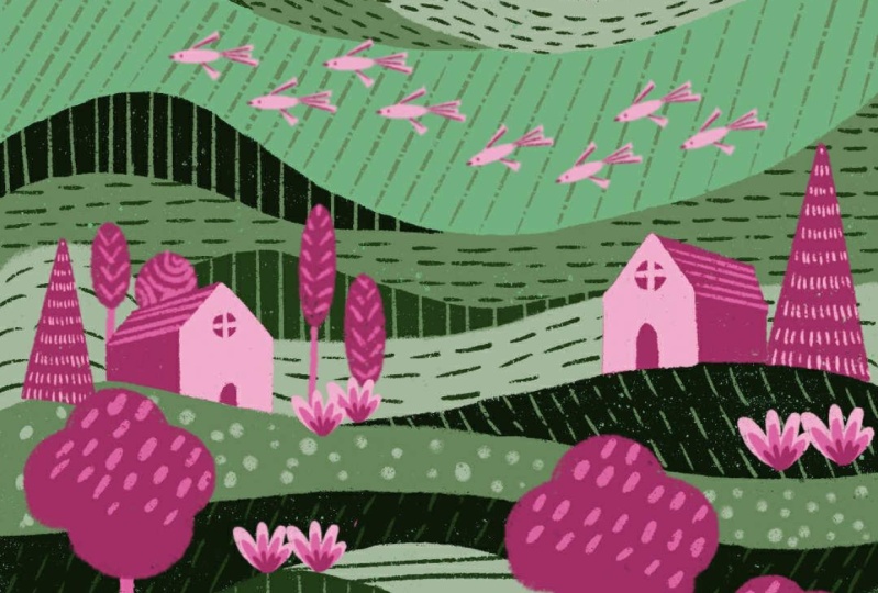 Houses on the hills