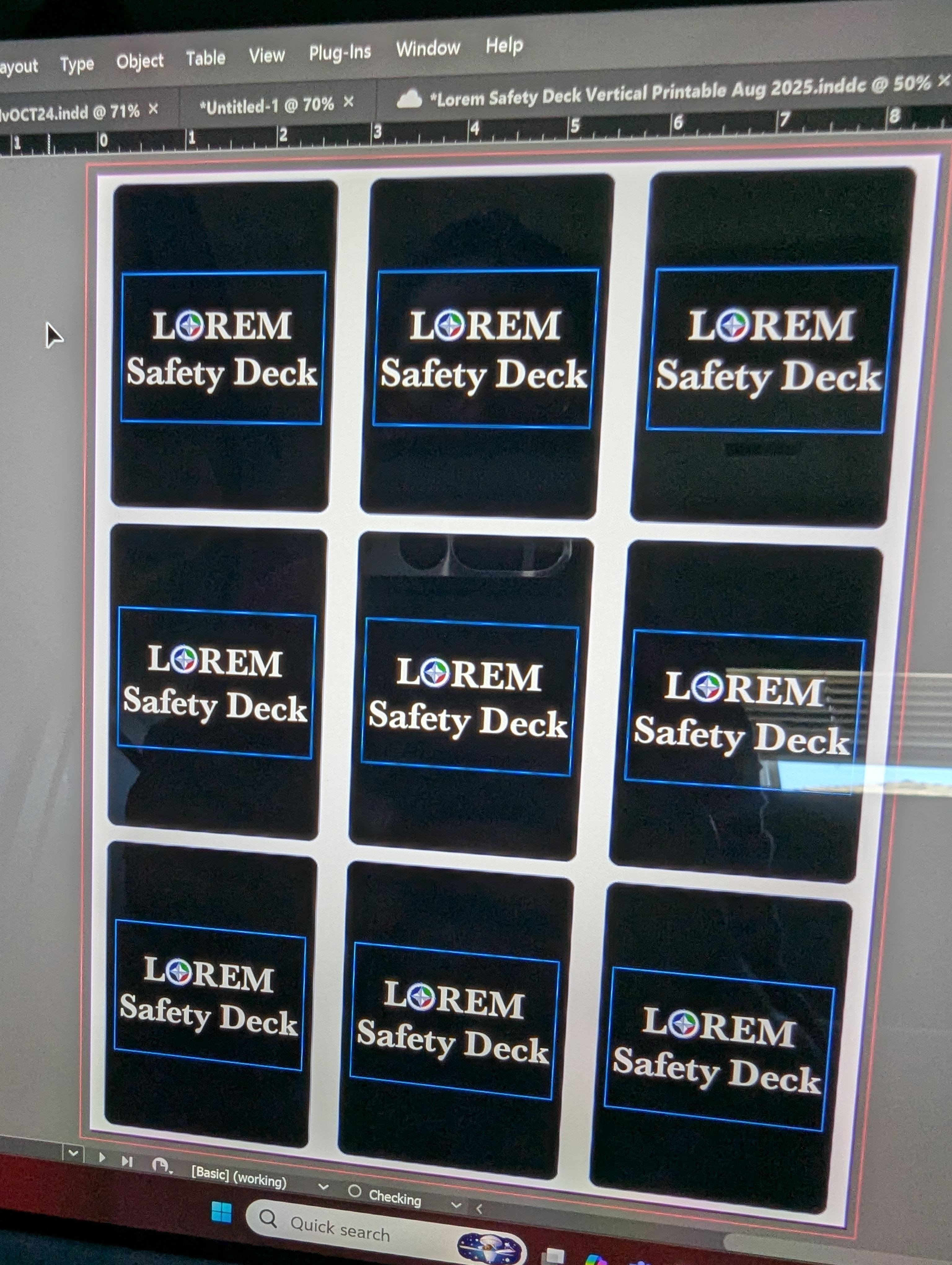 Safety Deck for Legends of Lorem - student project