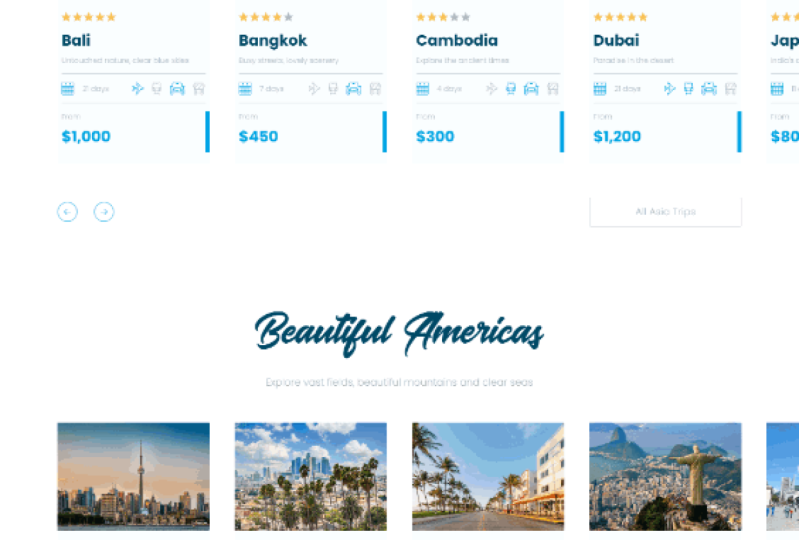 Travelly Agency Website Design from Scratch