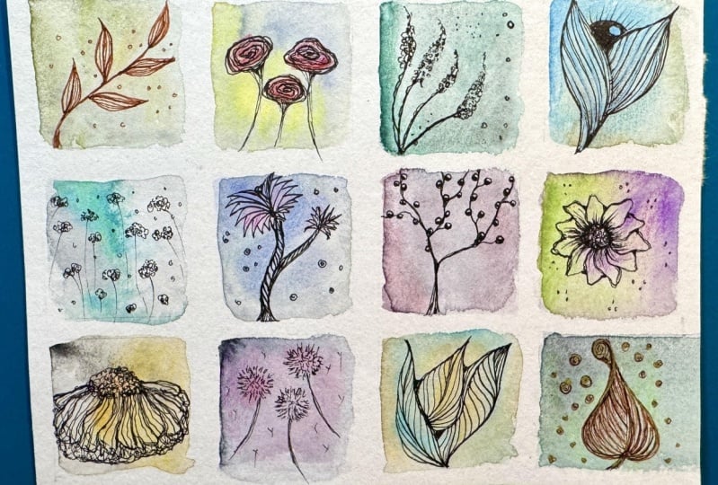 Botanicals Watercolor & Ink