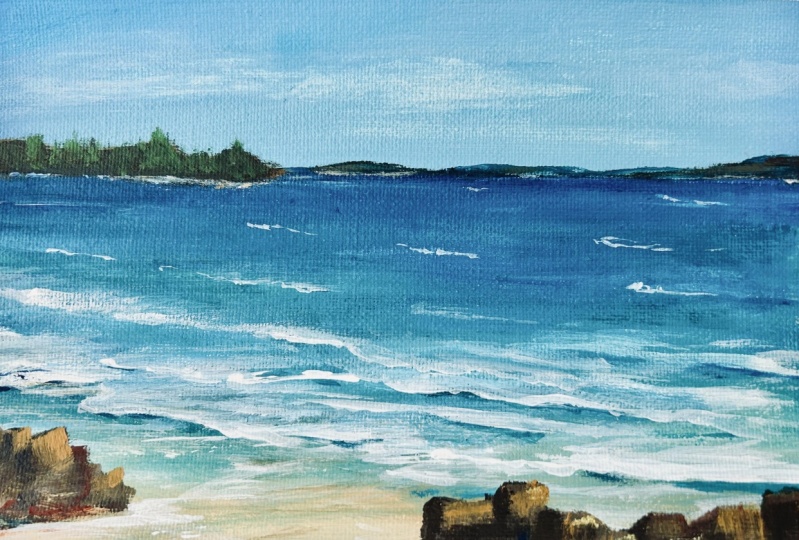 Loose Acrylic Seascape