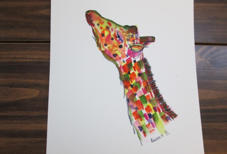 Colorful Giraffes