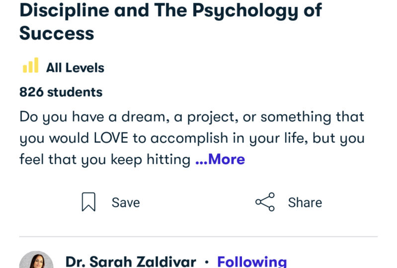 Discipline and The Psychology of Success