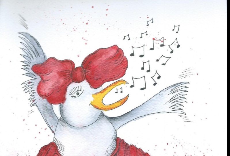 Stephanie, the all singing, all dancing Seagull!
