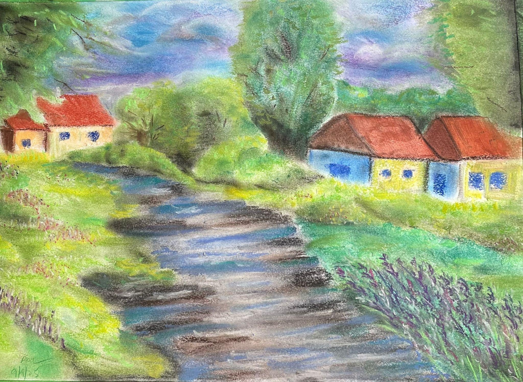 Dreamy Countryside Scenery - student project