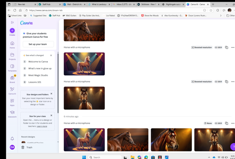 A. I Prompts in CANVA