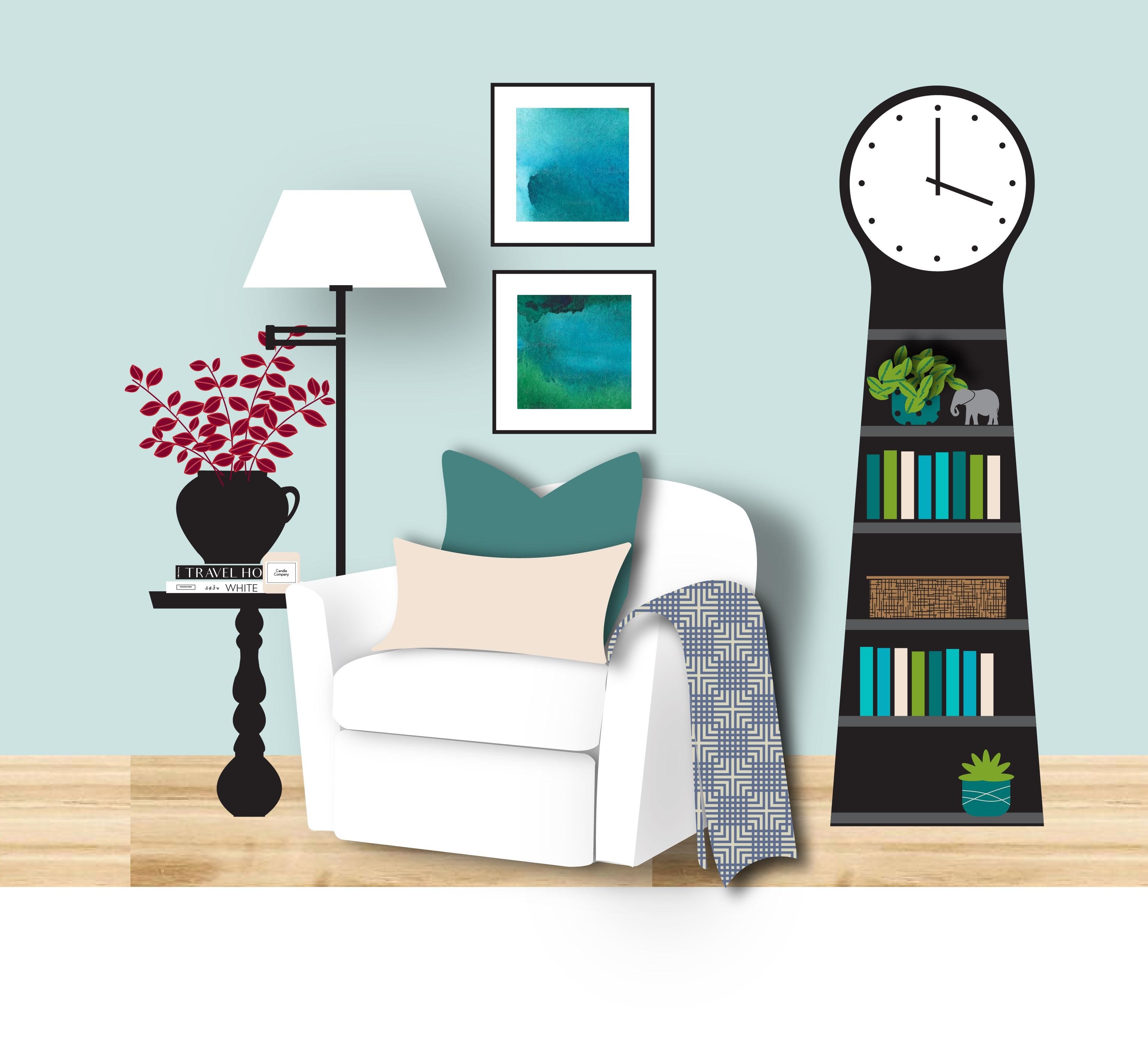K's Decorated Clock Room - student project