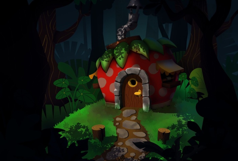 Strawberry House & Robot