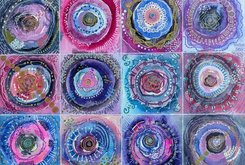 Kandisky inspired abstract art