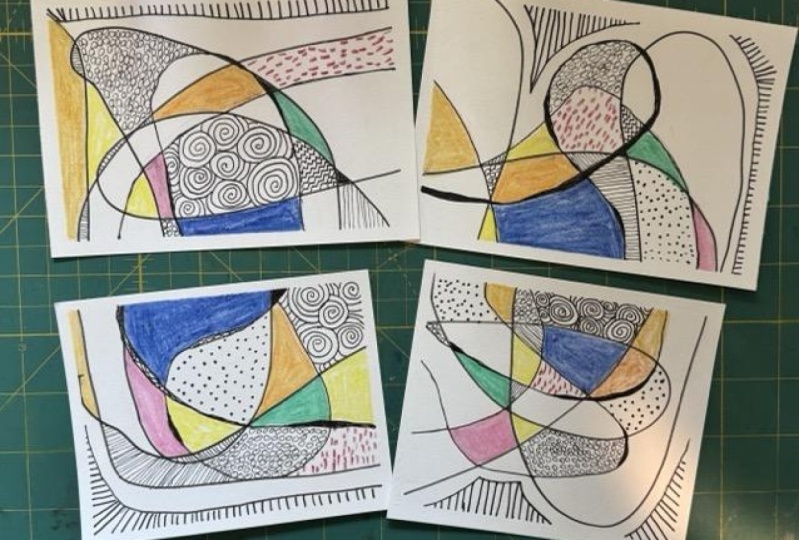Mindful Grid Art