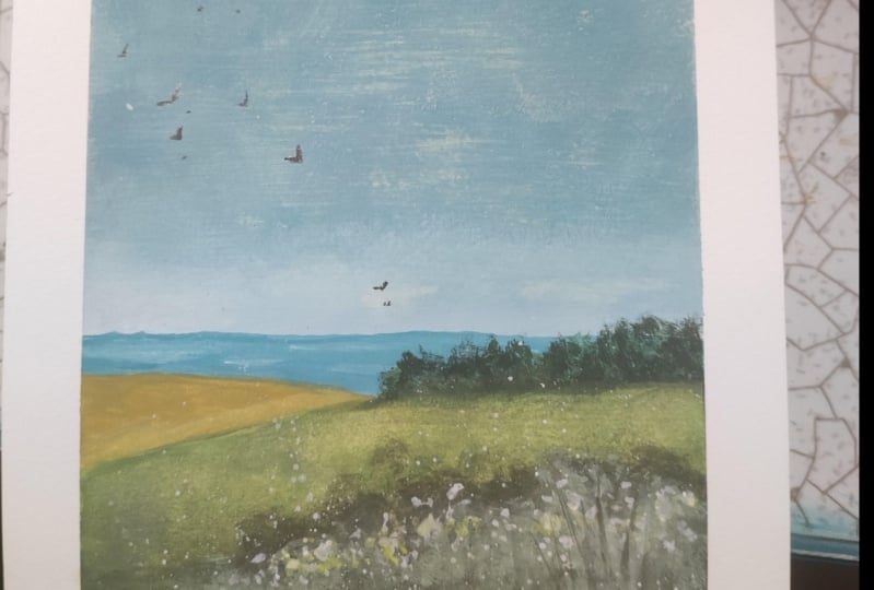 Vintage Gouache Landscape Project