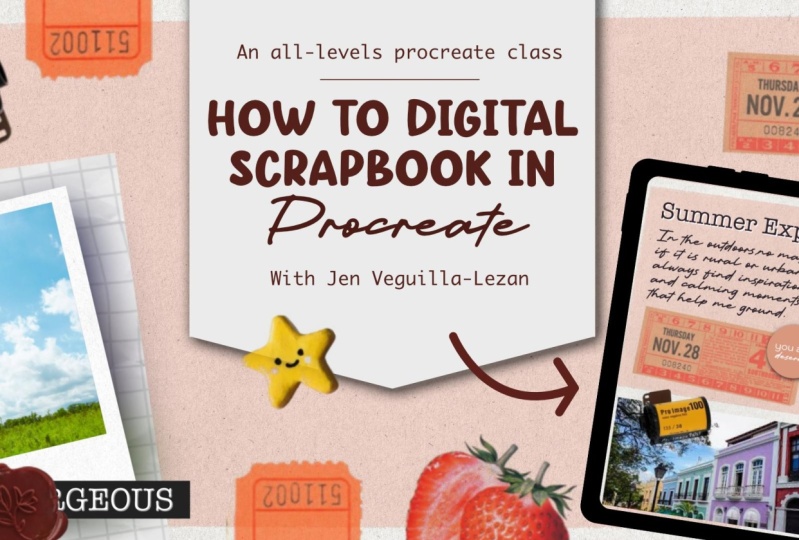 My Digital Scrapbook Page - Jen Lezan