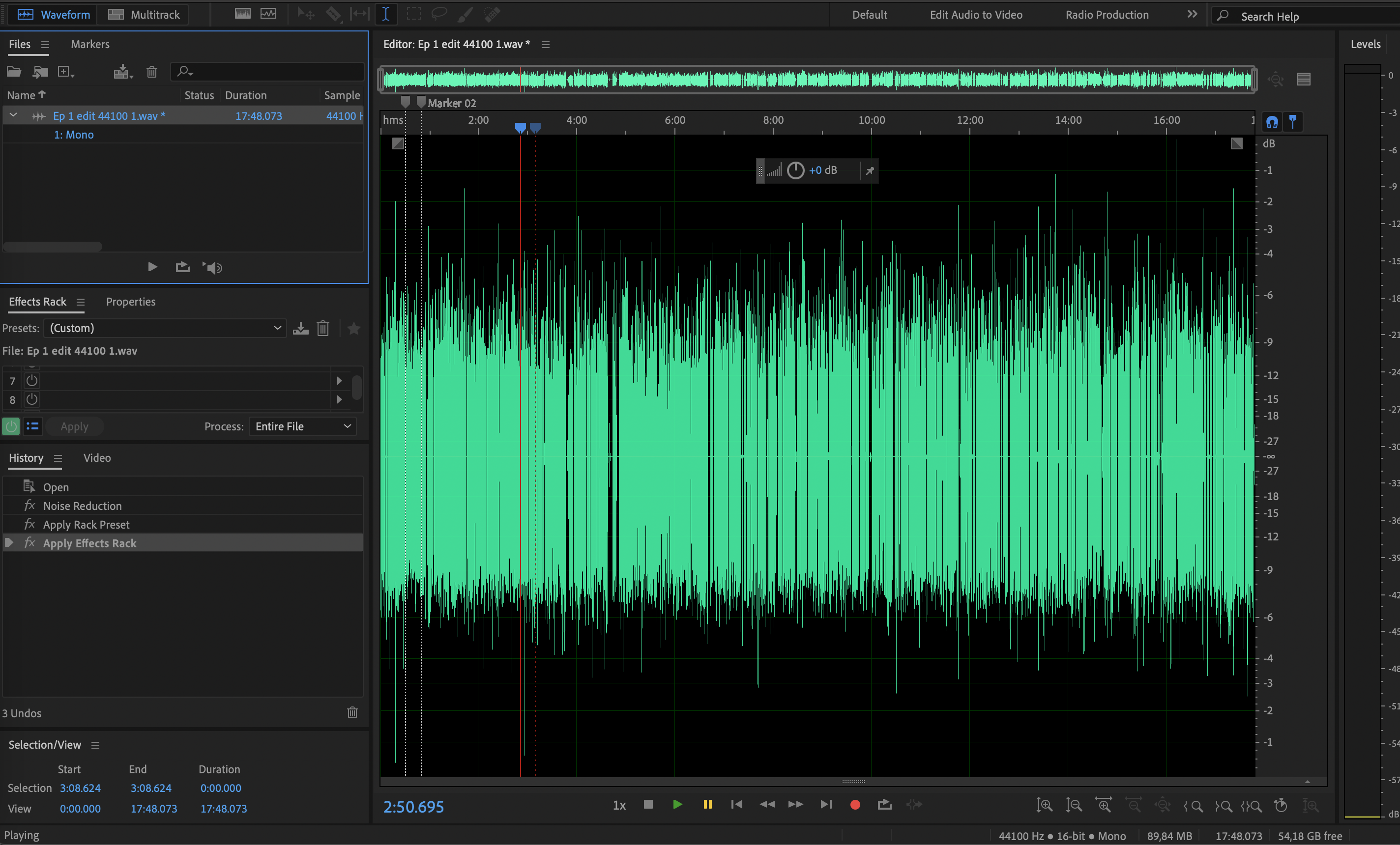 Adobe Audible - student project