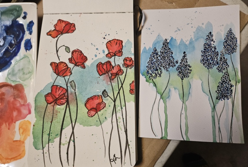 Splashy Flowers